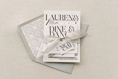 Gramercy Letterpress Wedding Invitation | Classic