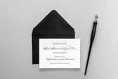 Lovely Letterpress Wedding Invitation | Classic