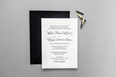 Lovely Letterpress Wedding Invitation | Classic