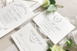Whittier Letterpress Wedding Invitation | Botanical + Contemporary